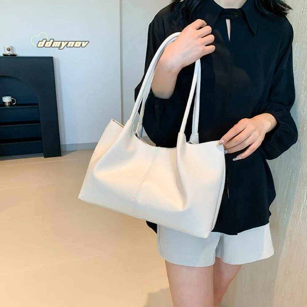 2024 Large Capacity Shoulder Trendy Casual Underarm Bag PU Leather Retro Handbag Sexy ddmynov