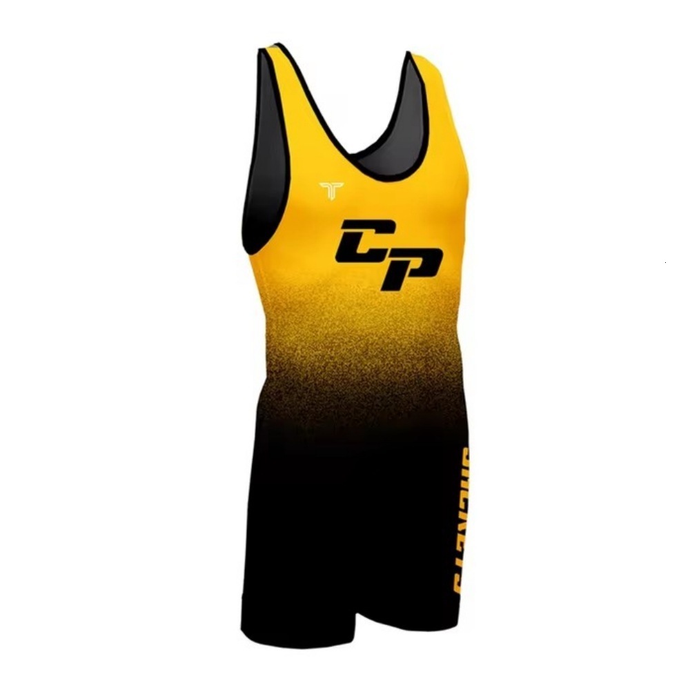 Outdoor T-Shirts Wrestling Clothes Singlet Weightlifting PowerLifting Boxing Triathlon Bodysuit Gym Breathable Skinsuit Swimwear Marathon Running 2308