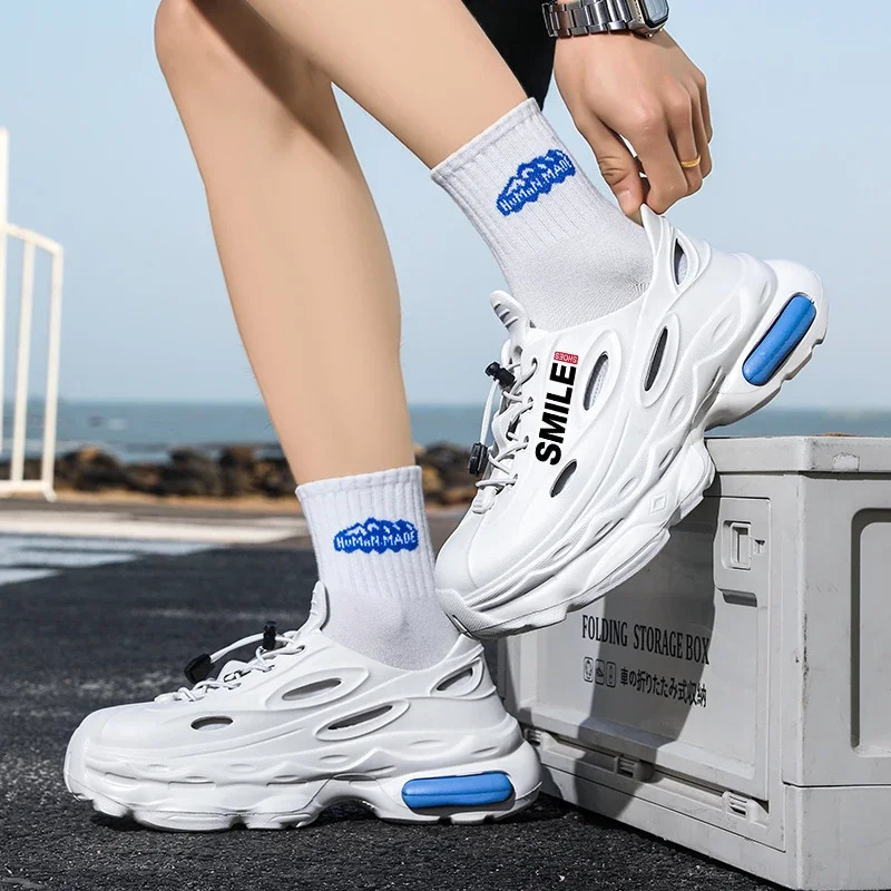Mens Shoes Fashion Breathable Garden Summer Couple Sandals Nonslip Thick Bottom Outdoor Baotou Beach 250523BJ - view 7