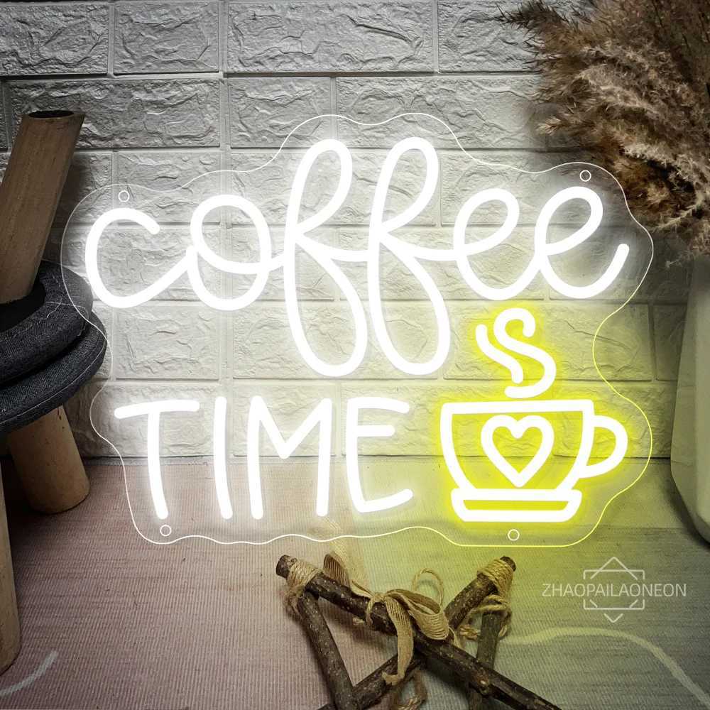 Coffee Neon LED Sign Restaurant Cafe Neon Light Sign USB Wall Coffee Shops Decor Open Pantry Bars Cafe Decoration Neon Lights W250526