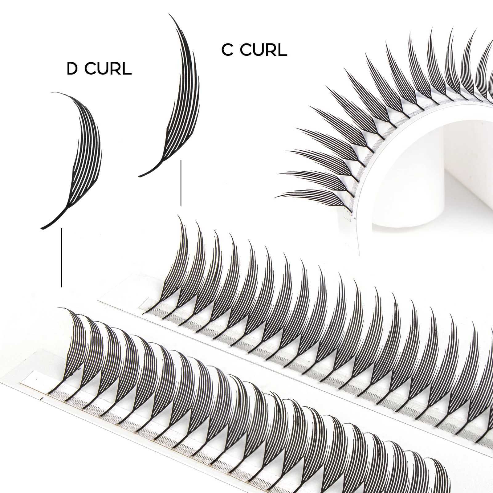 Befer Beauty Anime Lashes 240 Clusters Manga Style Feather Lash Flora Cat Eye Eyelashes 8-15mm C/D Curl Lash Extensions Supplier z250526JVGD