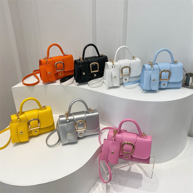 High quality brand high-quality free designer bag candy colored new minimalist handbag fashionable Western style slanted shoulder bag brand new free d