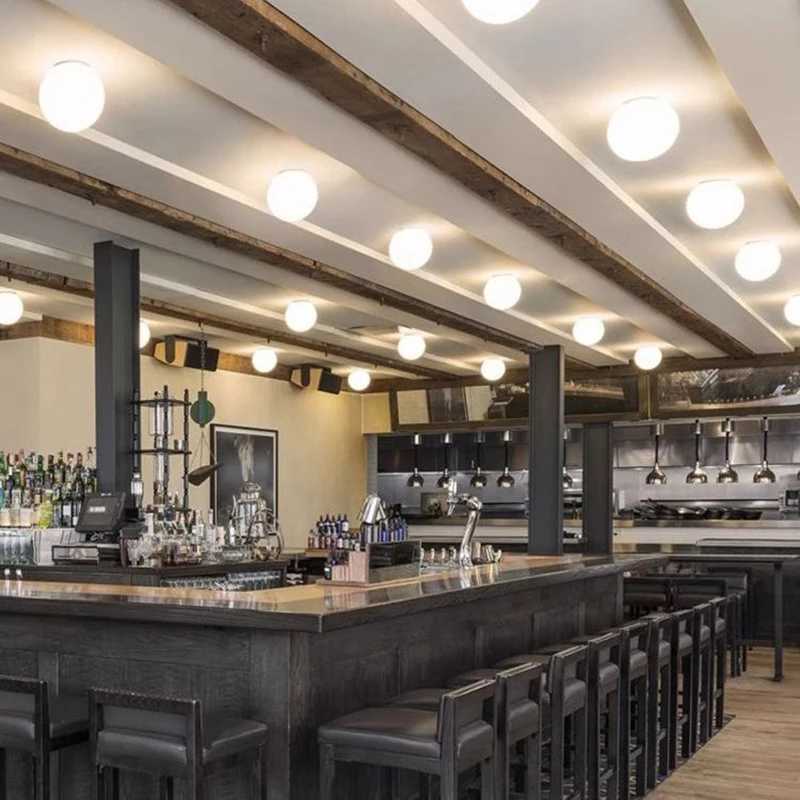 Glass Ball Lamp Modern Milky White Glass Wall Lamps for Bedroom Living Room Sofa Background Concealed Base Bathroom Wall LightXJ250526