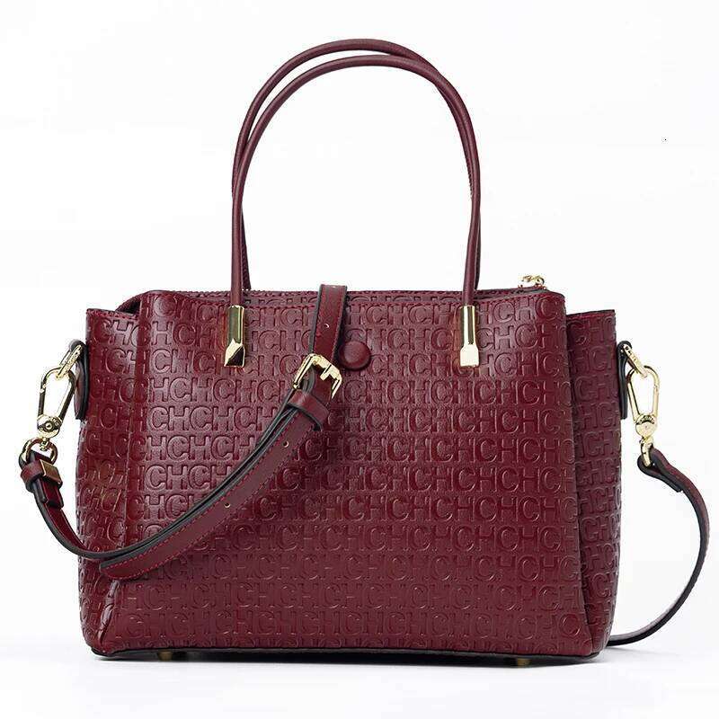 CH High Quality Metal Connection Brand Monogram Print Fashion Women's Large Capacity Commuter Versatile Tote Bag