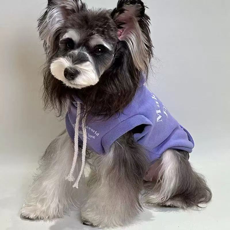 T00311Dog clothes pet Tang suit vest autumn and winter comfortable anti-hair loss small dog schnauzer cat clothes