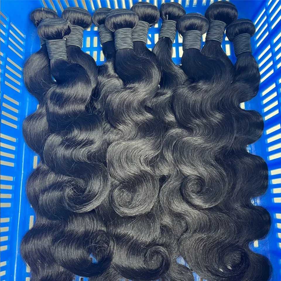 8-40 Inch Body Wave Human Hair Bundles 28 30 Inch 100% Raw Hair 15A Top Quality Best Cheap Human Hair Extensions Double Weft S25526