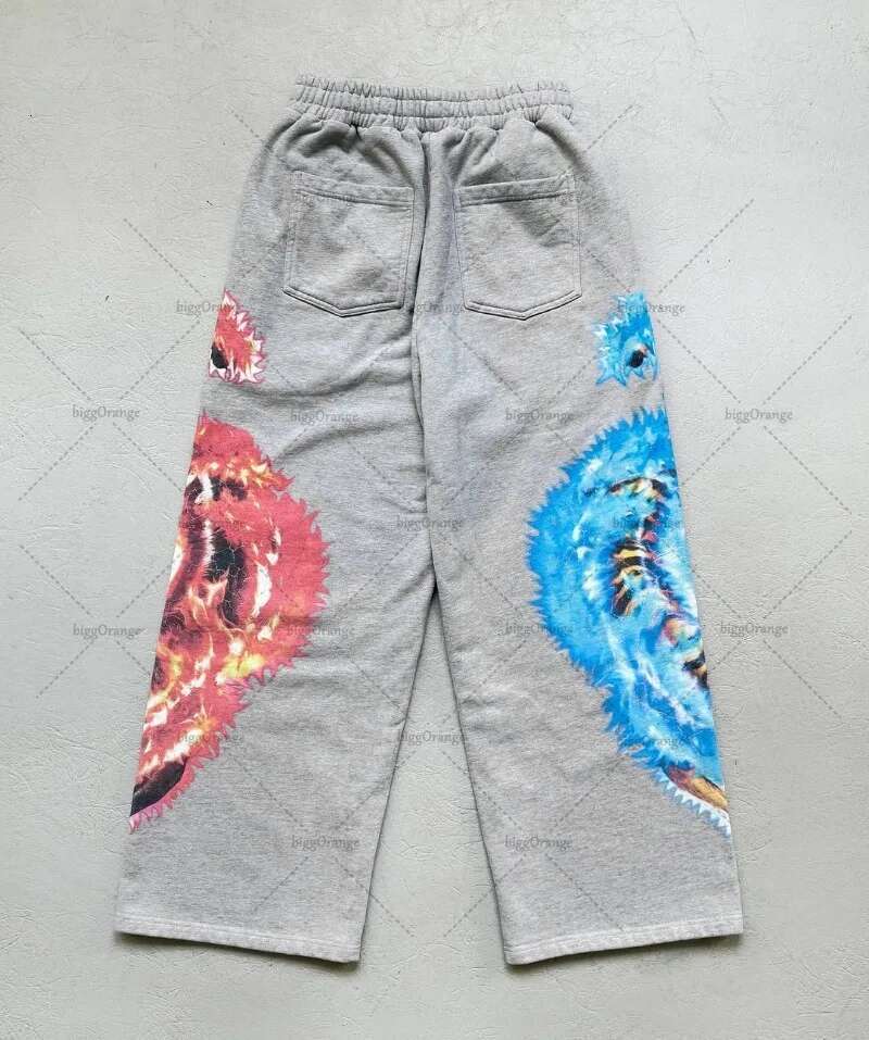 Street Hip-Hop Goth Tiger Pattern Casual Women Suit American Retro Haruku Y2k Fashion Cotton Oversized Hoodie Sport Pants