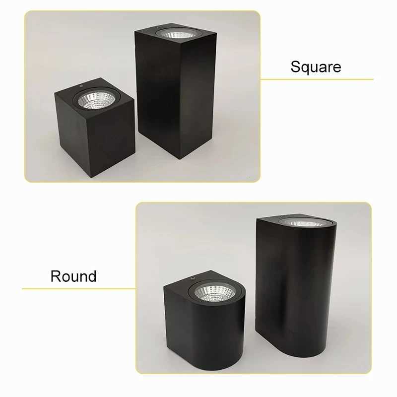 LED Wall Light Outdoor Waterproof IP65 Porch Garden Wall Lamp Indoor Bedroom Bedside Decoration Lighting Lamp AluminiumXJ250526