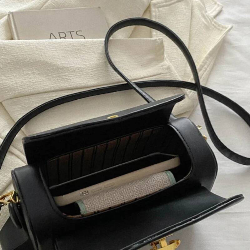 Retro Bucket Mini Square Women Crossbody Bags 2025 Designer Purses and Handbags Box Shape Pure Color Shoulder Satchels