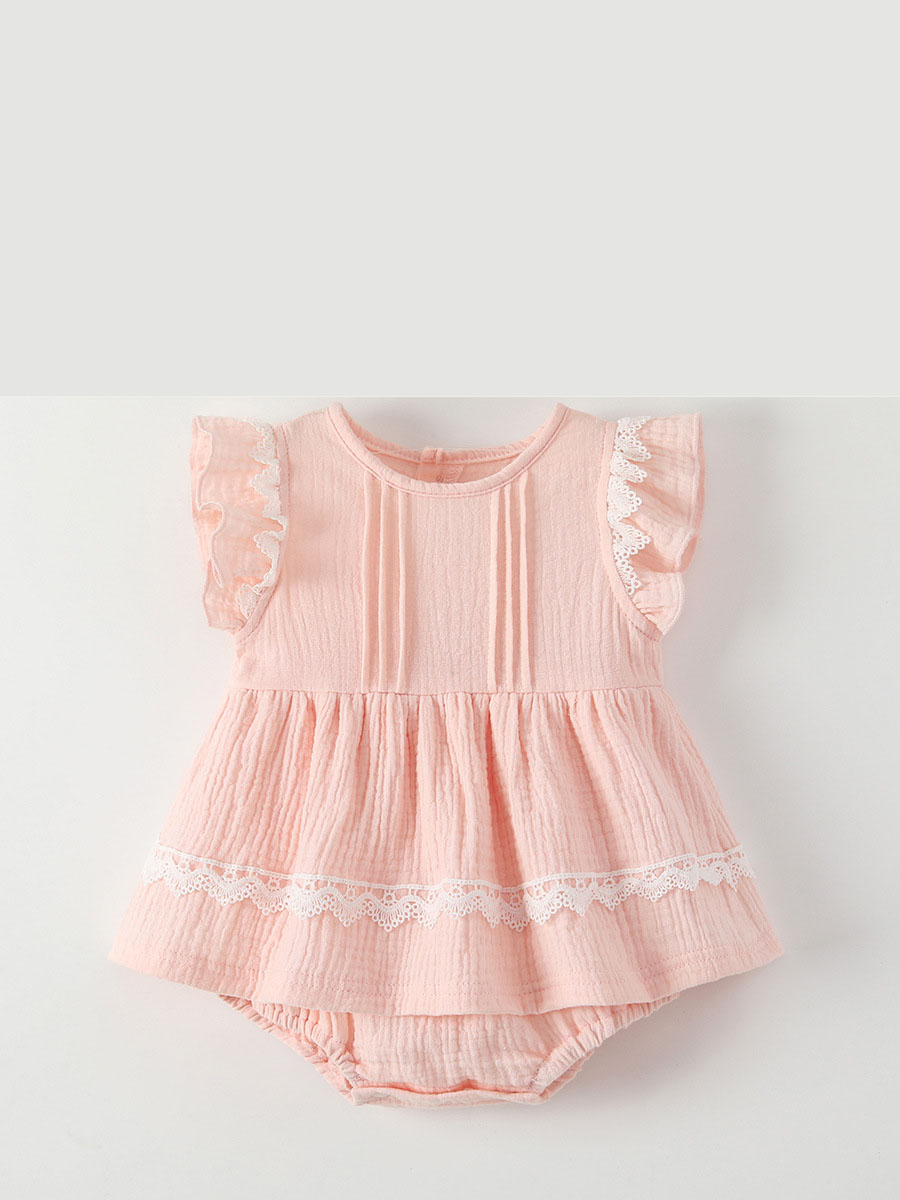 Cotton Bodysuit for Infants Cute Custom Baby Clothes Soft Knitted Romper Snap Button Closure for Summer New 18 Months ODM