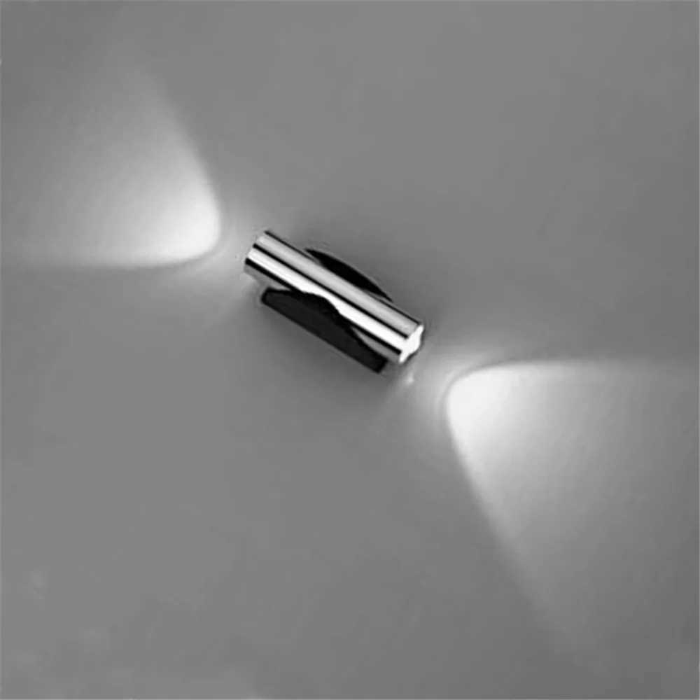 Modern LED Wall Light 6W Dual-Head Sconces Lamp AC85-265V Hall Corridor Stairway Bedroom Reading Indoor Wall Decor LightingXJ250526