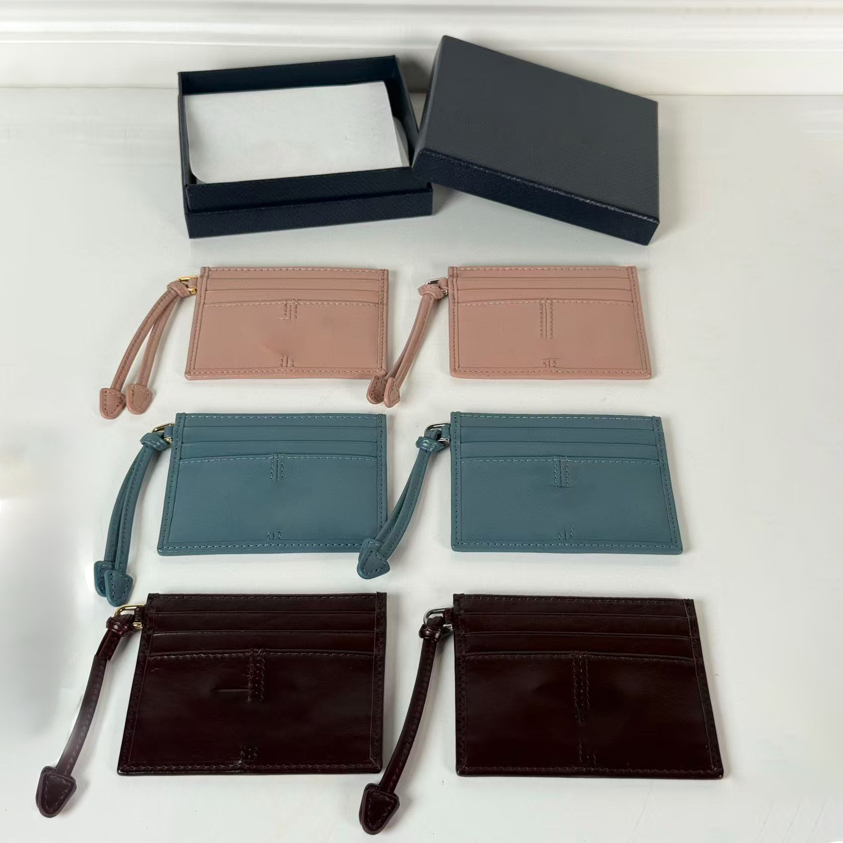 10A Leather card holder designer card wallet designer women Small leather wallet smooth pouch pocket organizer luxury wallet coin purse key pouch Top quality