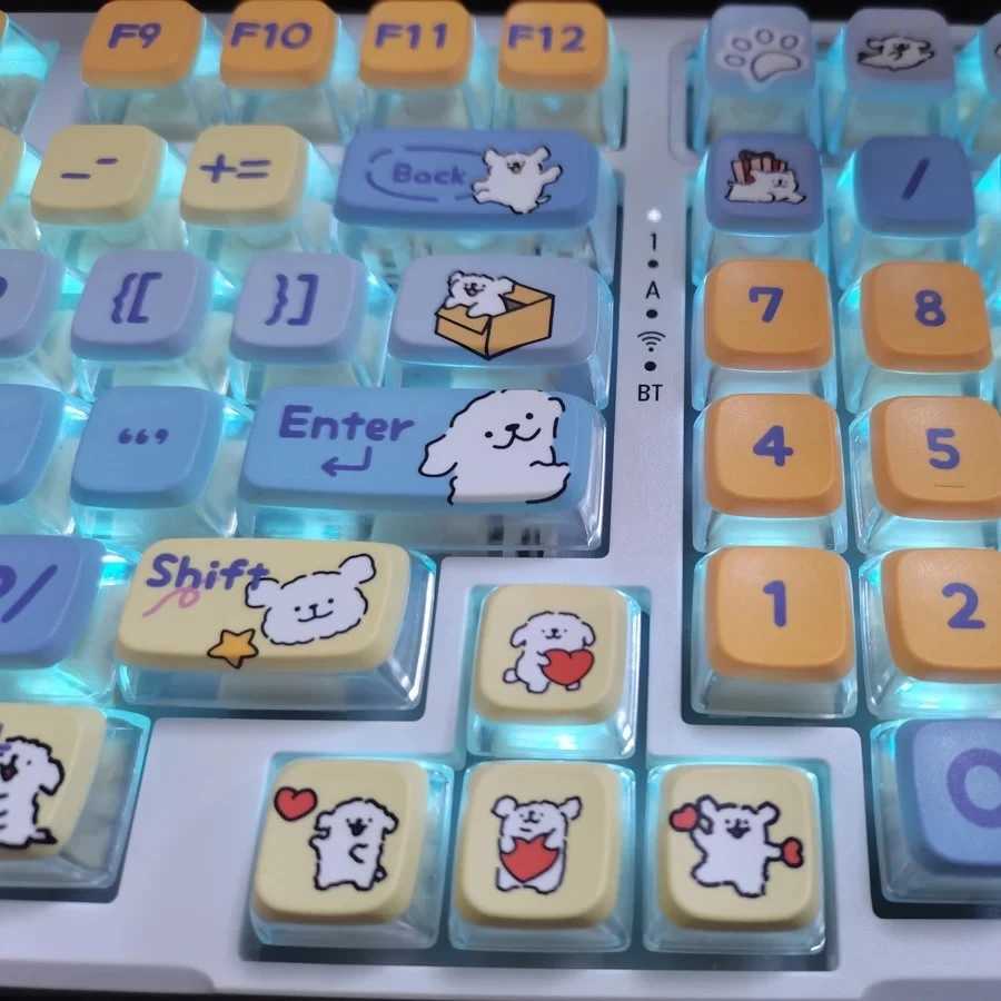 OEM Backlit Keyca PBT PC 5-sided Dye Sub Pudding Keycap For Mx Switch Mechanical Keyboard Cute Key Ca Custom DIY R250526