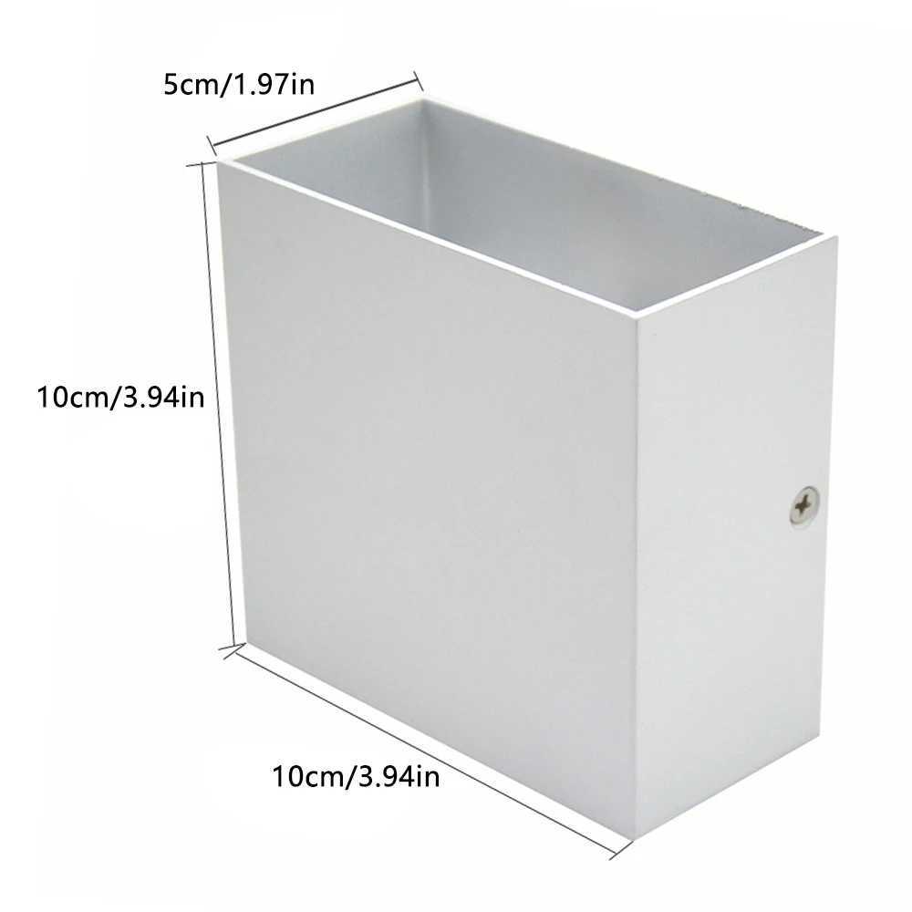 6W/12W LED Wall Light Outdoor Porch Garden Wall Lamp Indoor Bedroom Bedside Decoration Lighting Lamp AluminiumXJ250526