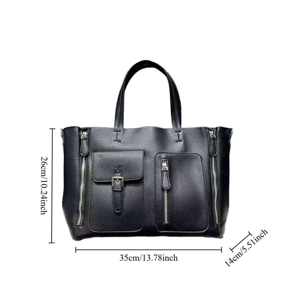 Women's Bags Designer Ladies' Fashionable Personalized Oversized Multi Pocket With Large Capacity, Retro And Simple Shoulder Bag