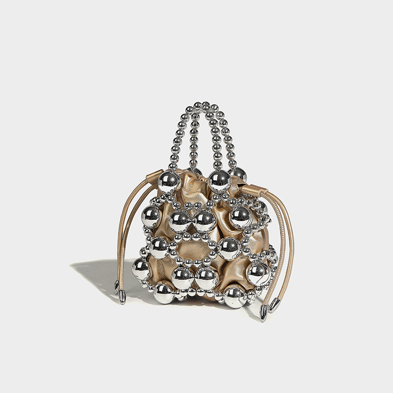 Niche Design 2024 Fashion Versatile Exquisite Hollow Woven Beaded High-end Handbag Crossbody Bag