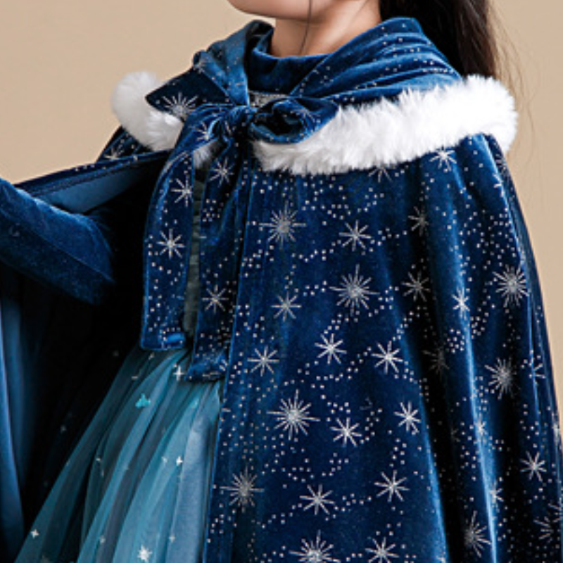 DISNEY toddler designer clothes girl infant designer clothes designer Elsa princess Girls' performance cape cloak with no label design comfortabl