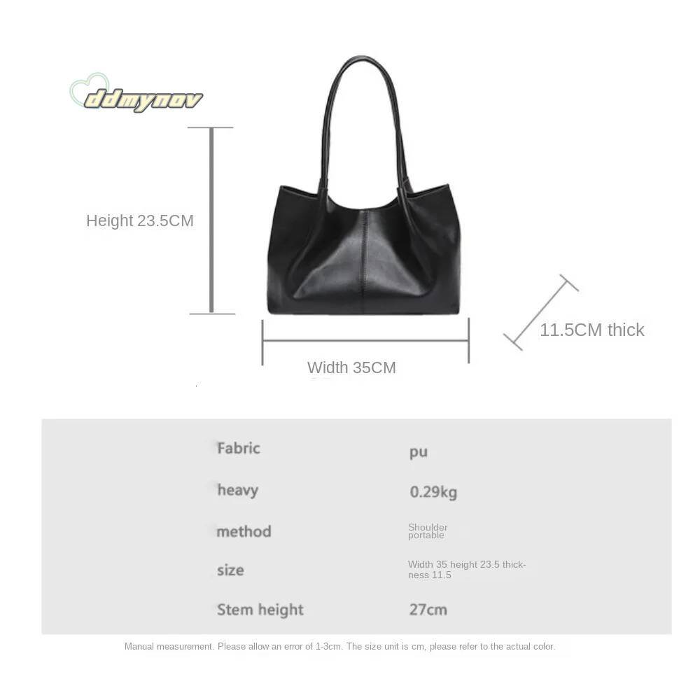 2024 Large Capacity Shoulder Trendy Casual Underarm Bag PU Leather Retro Handbag Sexy ddmynov