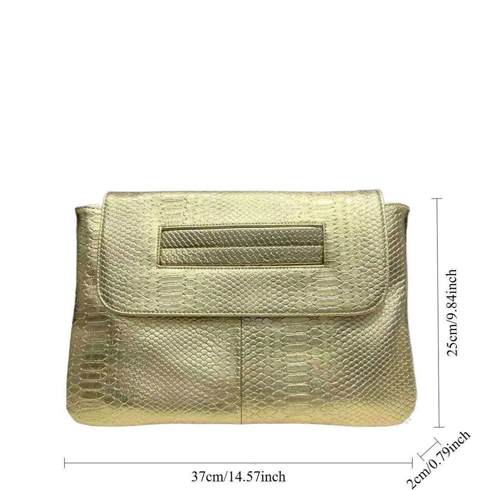 Women's Bags Designer Ladies' Fashionable Retro Coarse Snake Pattern Handbag With High Capacity And Detachable Strap Shoulder Bag