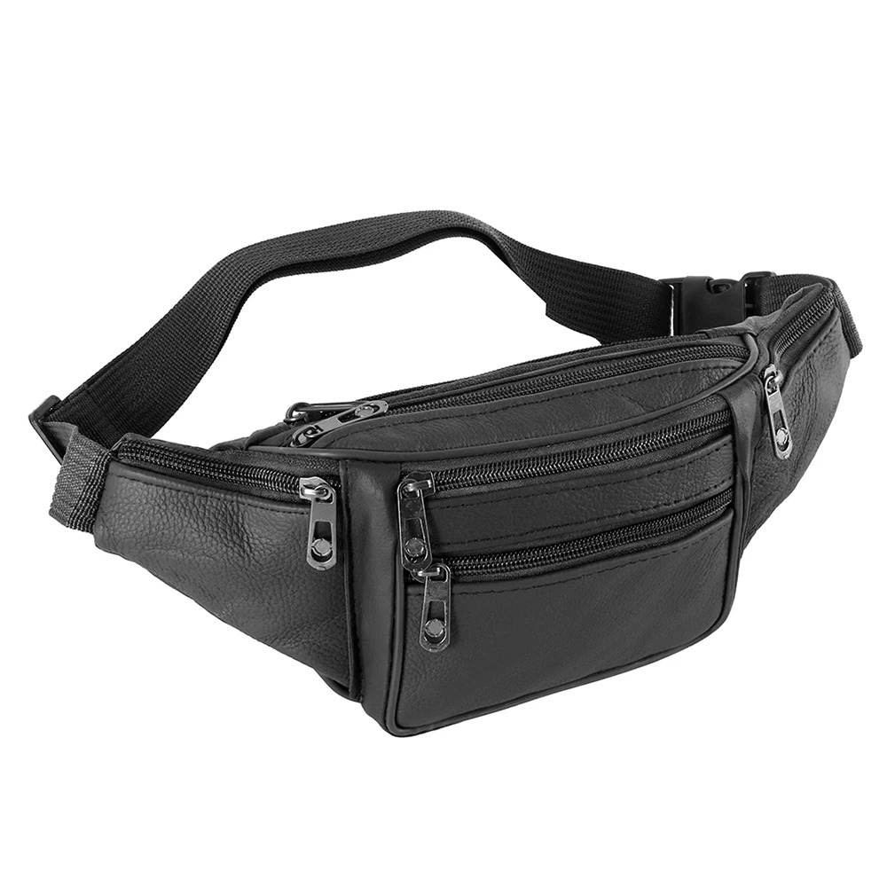Fanny Packs for Women Men Fashion Waist Pack Belt Bag with 7 Zipper Pockets Adjustable Belt Casual Hip Bum Bag for Travel Women 250526