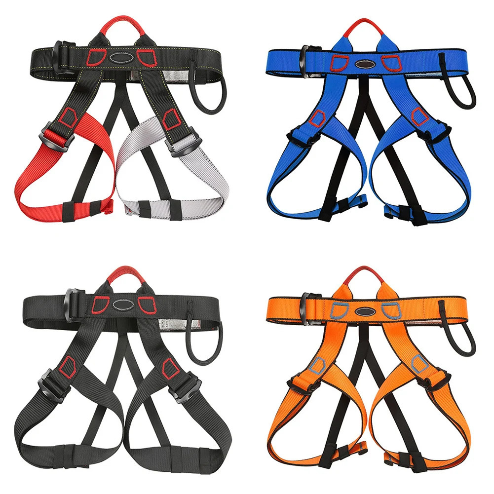 Outdoor Rock Climbing Harness Professional Sports Harnesses Waist Support Half Body Safety Belt Aerial Survival Mountain Tools 250611