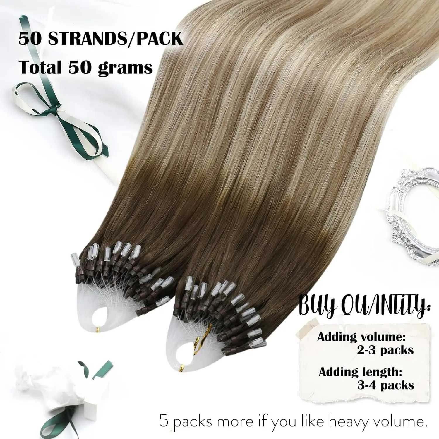 More Micro Link Hair Extensions Human Hair Danger 1G/1S Micro Loop Human Hair Extensions Ombre Microlink Hair Extensions S25526