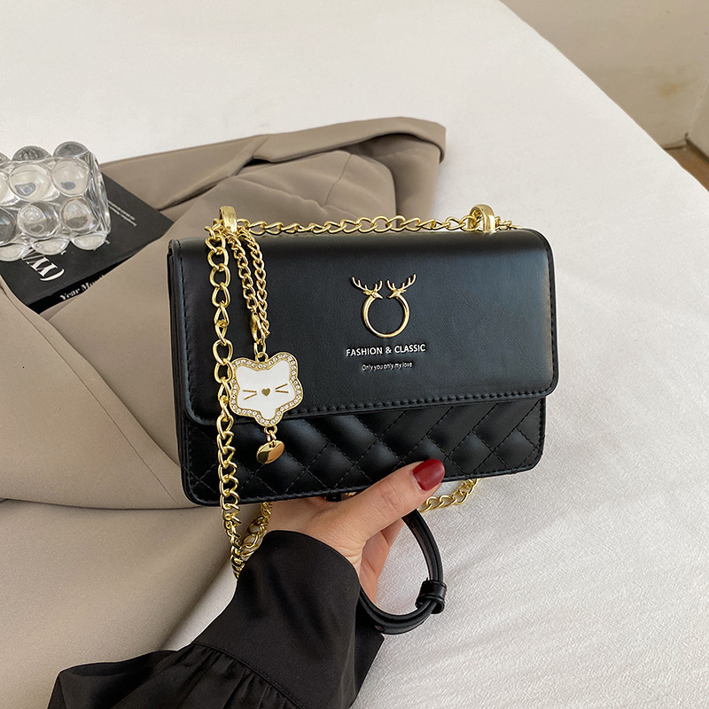 Brand Quality New Style end niche design small square 2025 new fashion chain crossbody Valentine's Day deer shoulder bag New Free Delivery Design