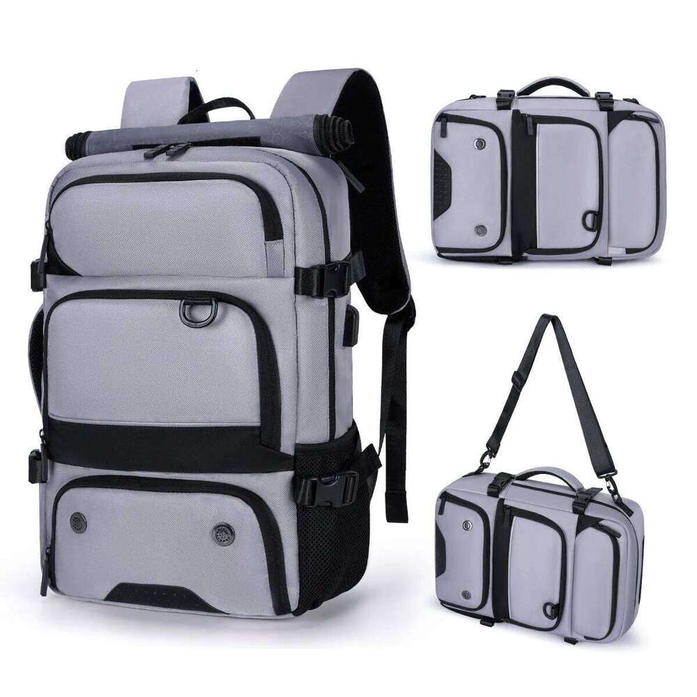 2-in-1 Myco Convertible Backpack - Anti-Theft Slim Laptop Bag for Work, Durable Nylon Hiking Pack with Hidden Pockets