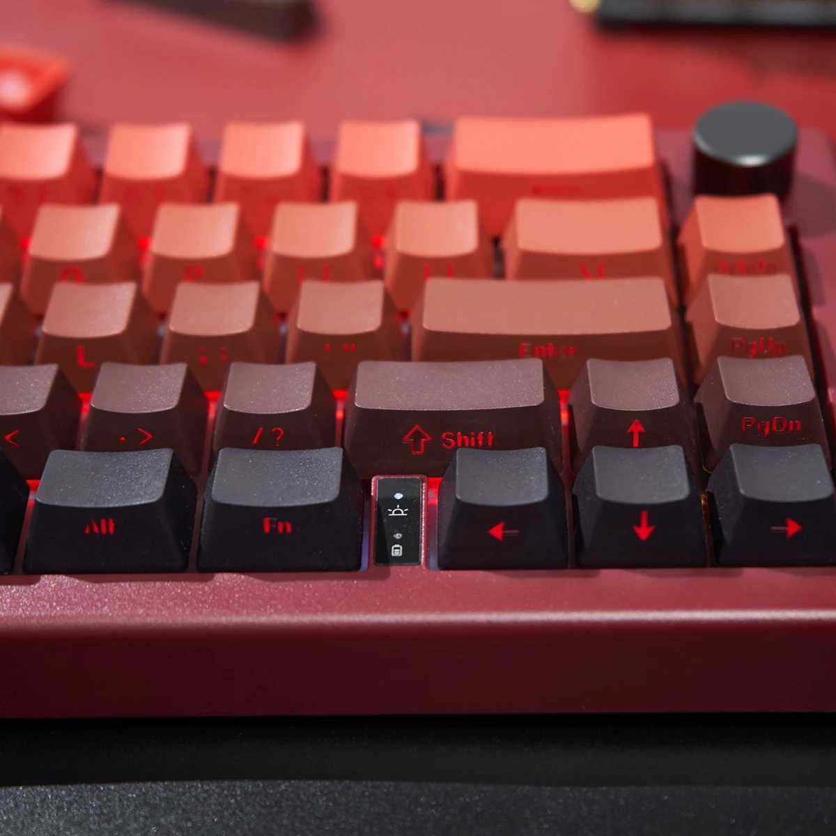Lucky Red keyca PBT Side Printed Keyca Cherry Profile Shine Through Keyca For Mechanical Keyboard 61/64/84/87/104/108 R250526