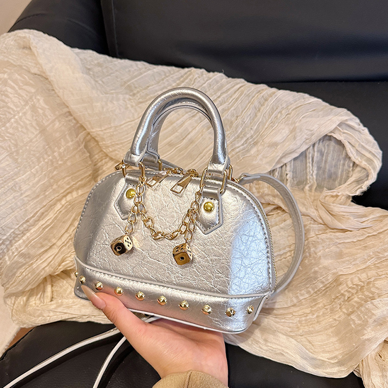 for Women Niche Design 2025 New Light Luxury Exquisite Handbag with Rivets Single Shoulder Crossbody Bag