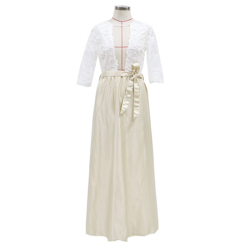 Womens new sardine lace dress wedding bridesmaid dress banquet dress fluffy skirt