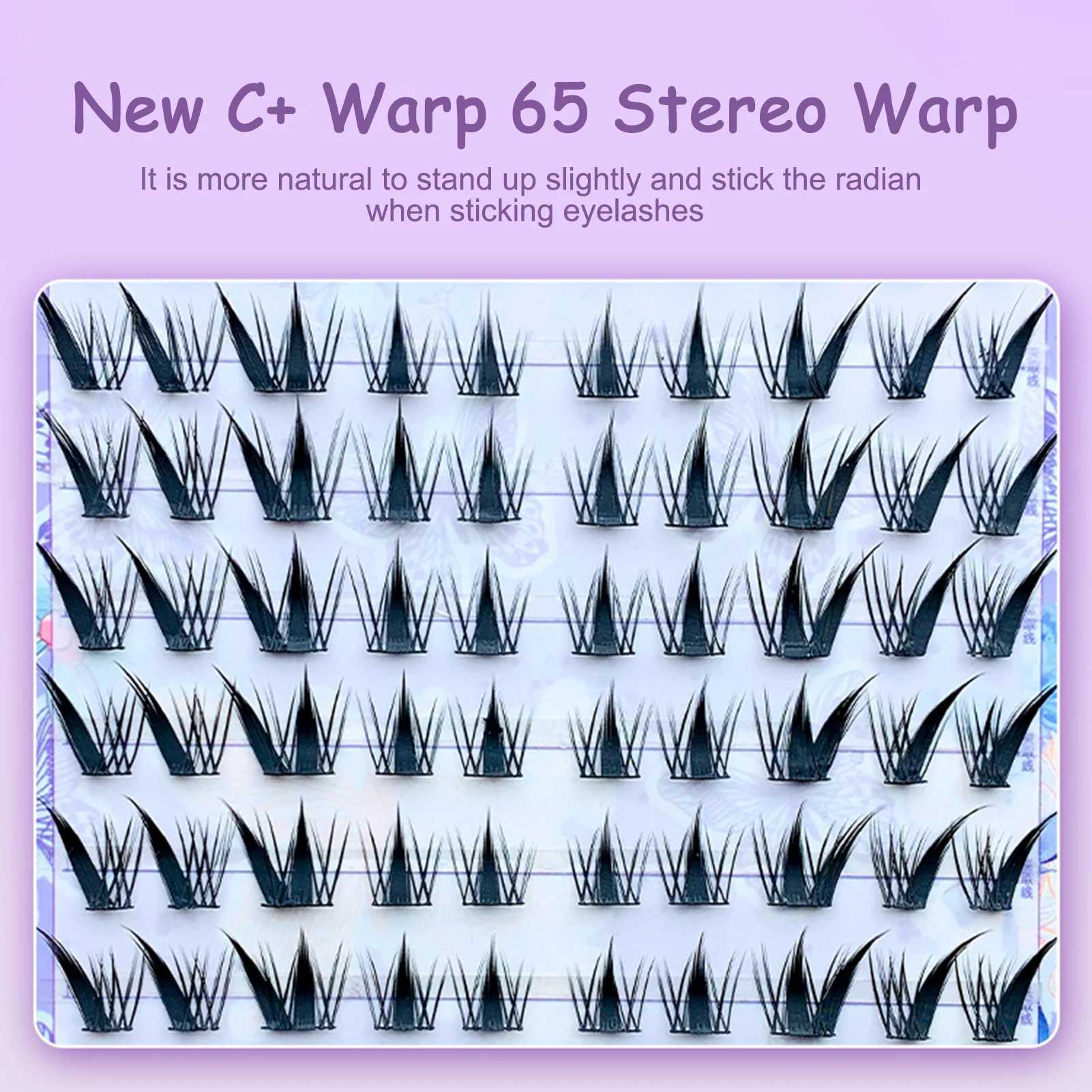 Individual Manga Lashes Natural Fox Eye False Eyelash Cluster Segmented Anime Lashes C Curl Thick Mink Lashes Extension z2505268GXS