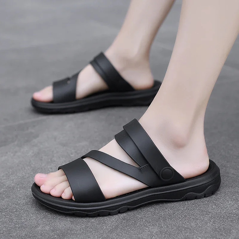 Summer Men Sandals Outdoor Mens Slippers Comfortable Non Slip Casual Beach Shoes Breathable Roman FlipFlop Garden 250523BJ - view 4