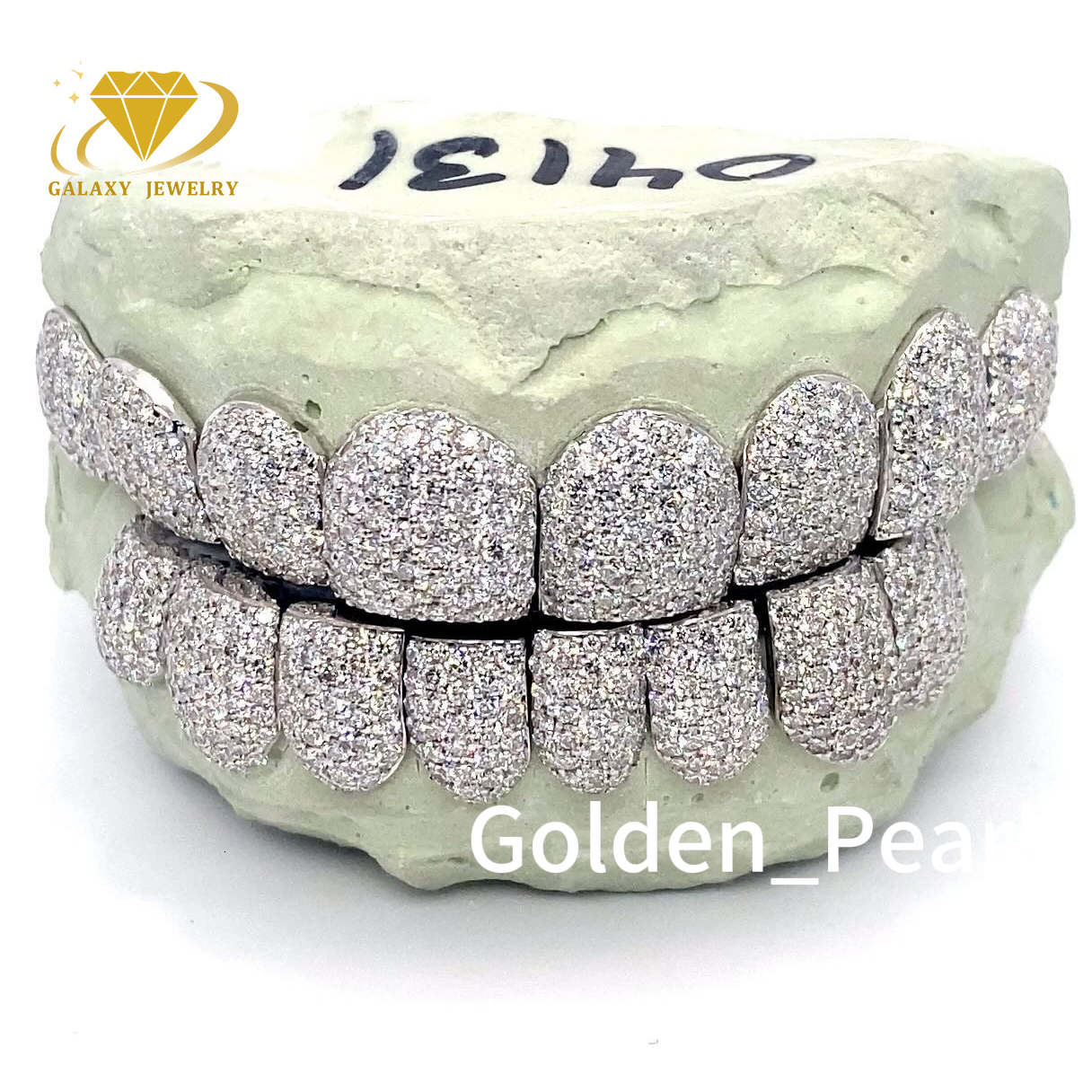 Grillz Cheap Lab Grown Diamond HPHT VVS Moissanite Grillz Perm Cut White Gold 10k 14k 18k Sterling Silver Grillz for Teeth