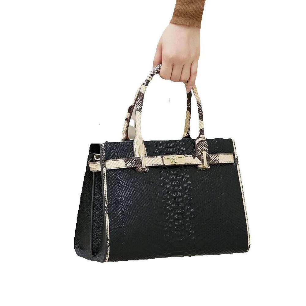 Designer Luxury Designer Luxury ZOOLER Brand Elegant Single Shoulder Bag Business Women Black Animal Pattern Purses High End#Yc350