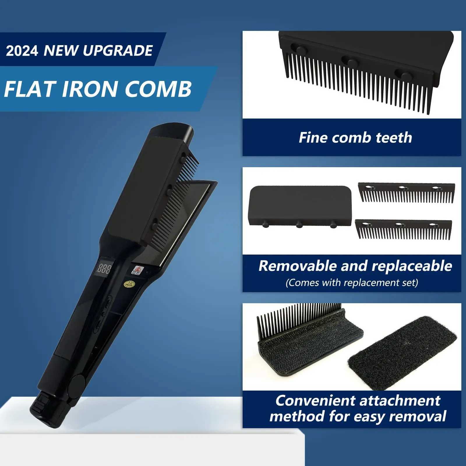 Flat Iron Comb Attachment Clip On Flat Iron Hair Straightener Comb Attachment Comb Attachment for Flat Iron R250526