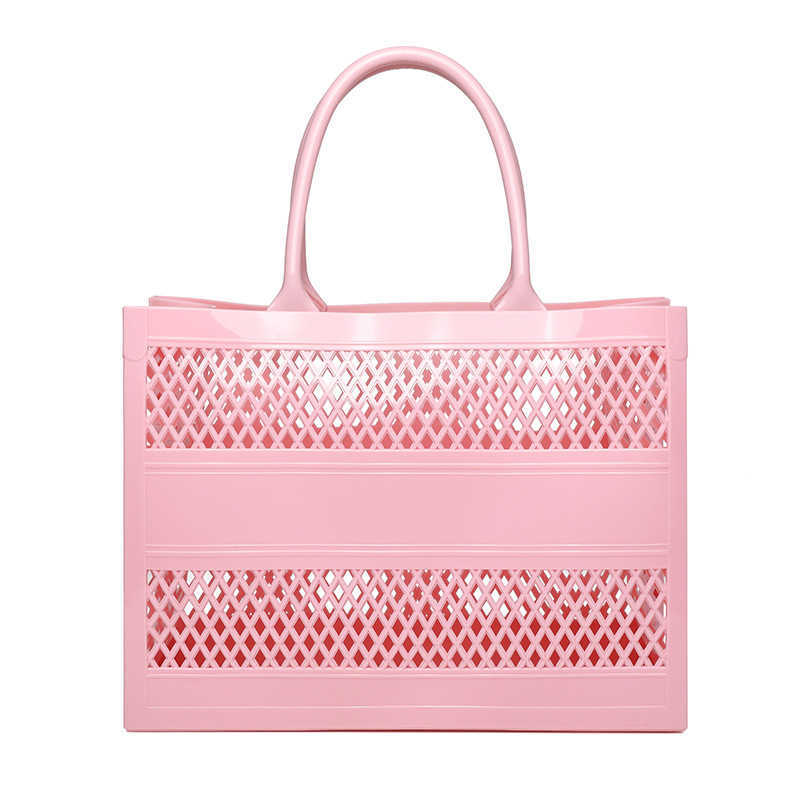 Pvc Jelly Bag Summer Womens Bag Large Capacity Tote Basket Diy Vegetable Basket Beach Bag