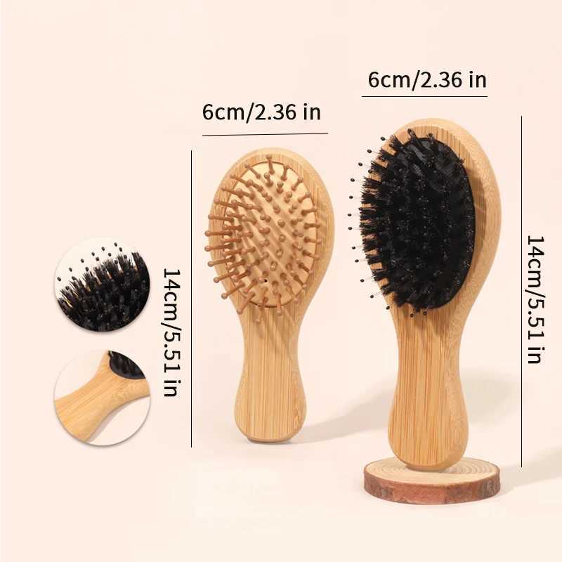 Bamboo Mini Airbag Comb Anti Static Air Cushion Hair Brush Reduce Hair Loss Hair Care Styling Comb Women Styling Tools R250526