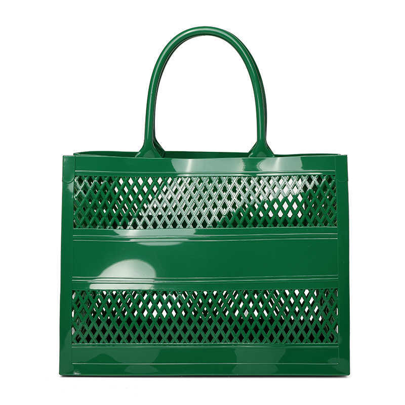 Pvc Jelly Bag Summer Womens Bag Large Capacity Tote Basket Diy Vegetable Basket Beach Bag