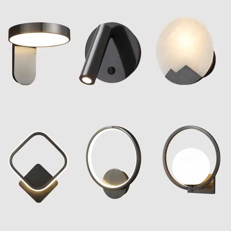 Modern LED Wall Lights Sconces Fixtures Lamp Nordic Bedroom Lamp Mirror Light Kitchen Bedside Living Room Decoration Home GlassXJ250526