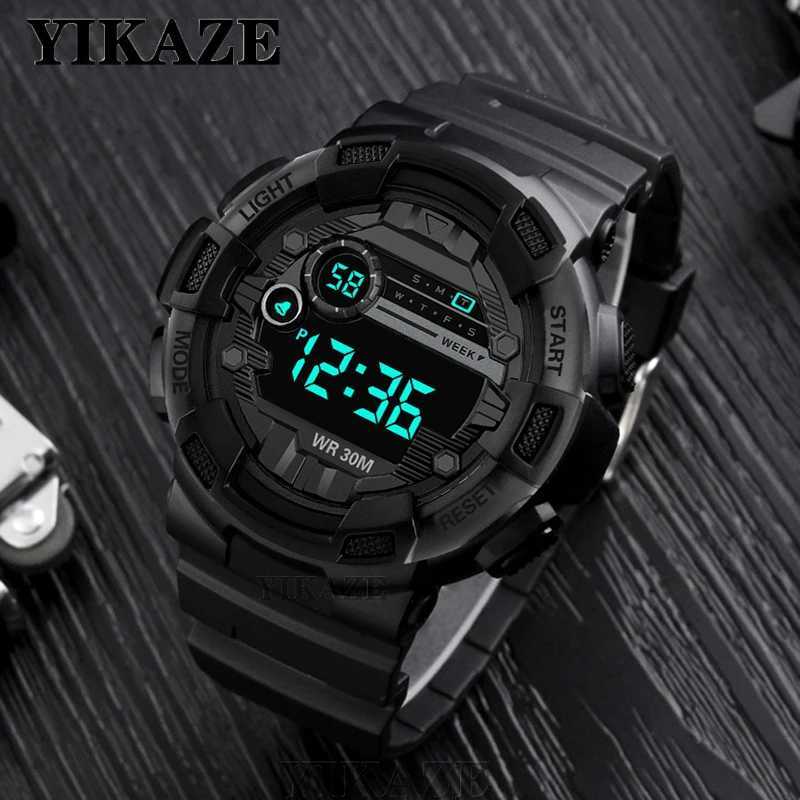 Military Men Watch Mens Digital Watches Sports Electronic Wristwatch 50MM Large Dial Clock Waterproof Sport Watch for Boy Child M250526