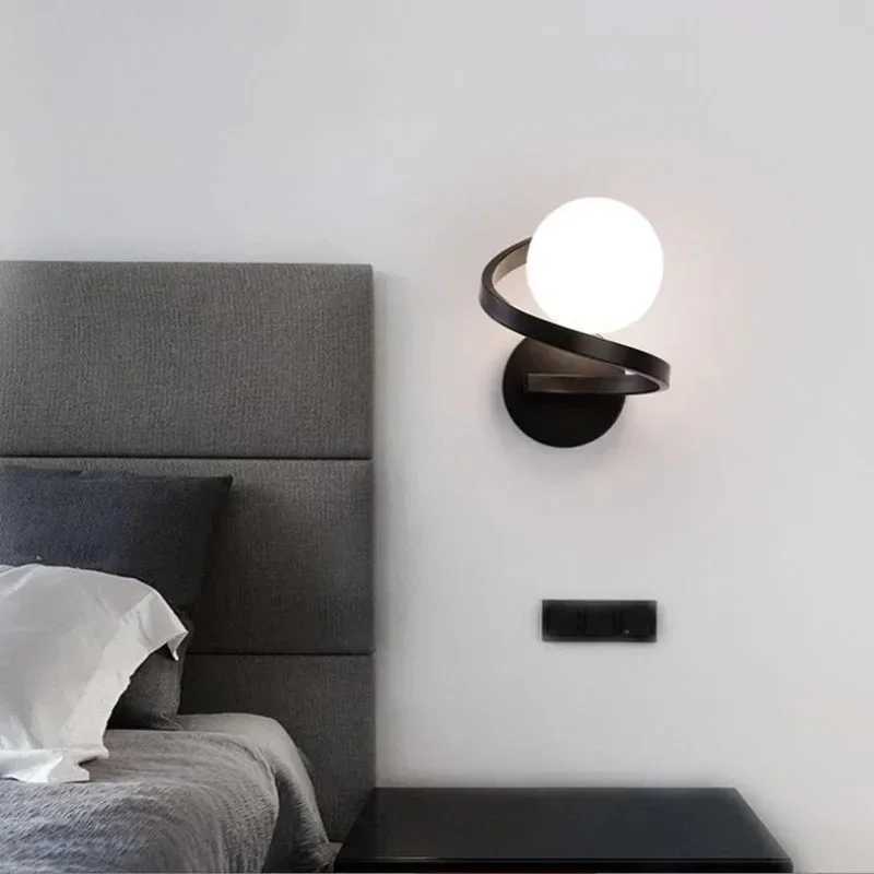 Creative Modern Minimalist French Nordic LED Lighting Fixtures for Bedrooms Headboards Wall Lights WallsXJ250526
