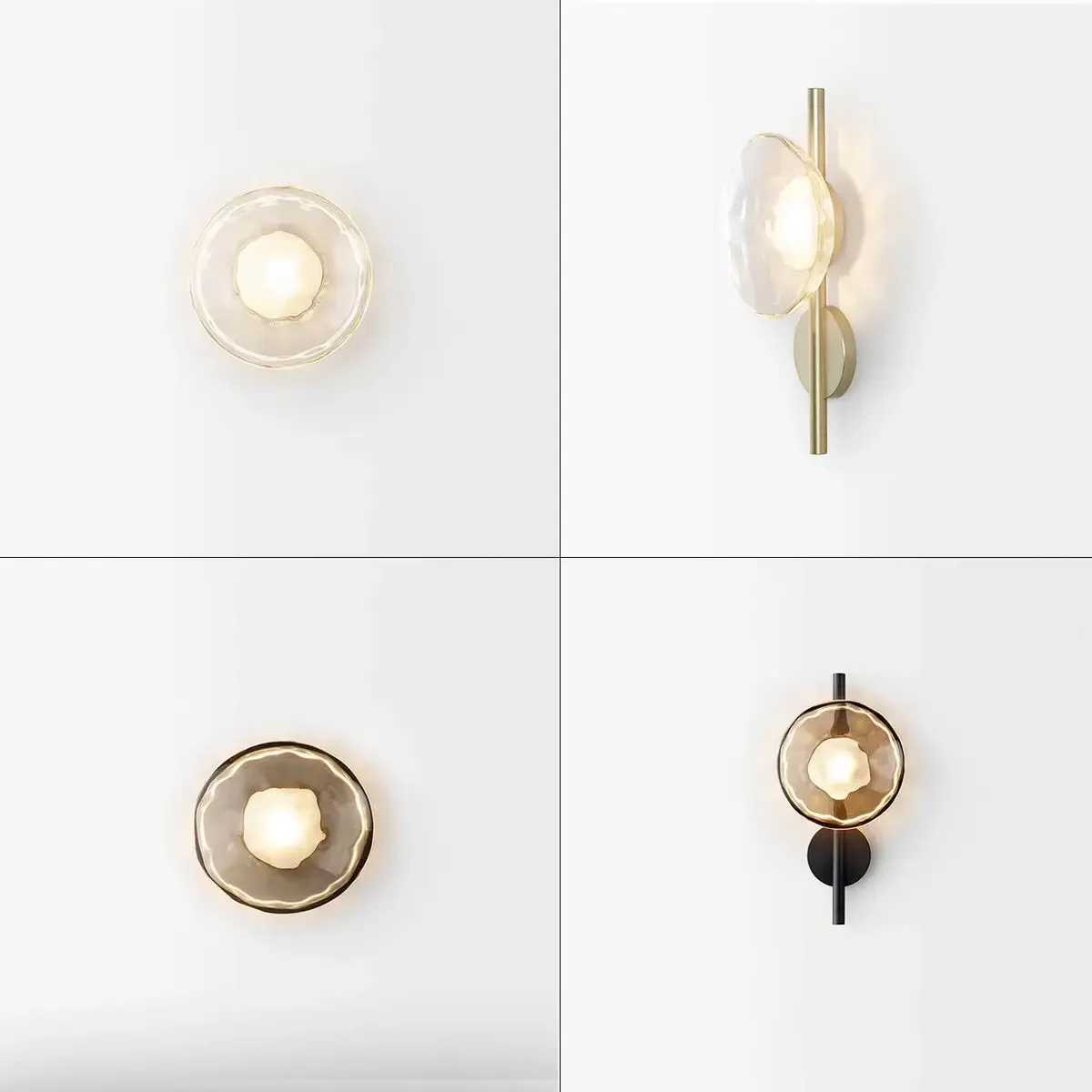 Modern LED Wall Sconce for Living Room Background Glass Wall Lamp Home Staircase Aisle Corridor Lighting Bedside Wall LightXJ250526