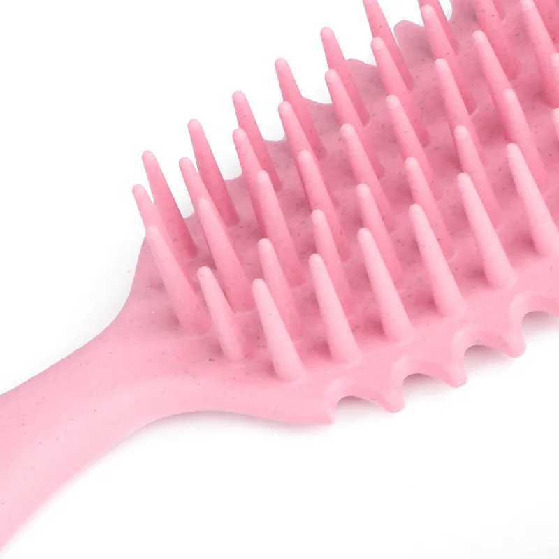 1pcs Gentle Curly Detangling Hair Brush Afro Scalp Massage Comb Curly Hair Edge Curl Hairbrush Salon Hairdressing Tools R250526