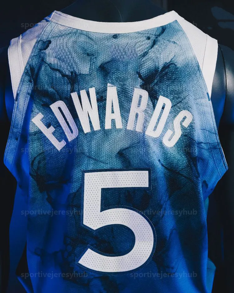 2025 Anthony Edwards Gobert Clark Custom Basketball Jersey Stitched Personalized Naz Reid DiVincenzo Hyland McDaniels Miller Reid Custom Any Number Any Name