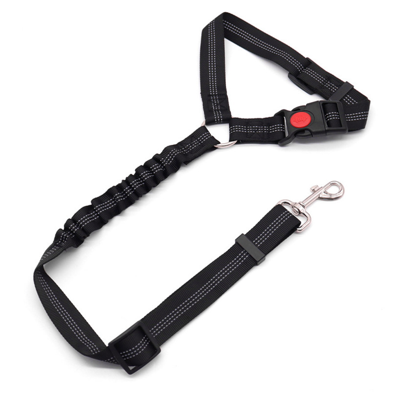 Pet Rear Seat Belt Explosion-Proof Cat Car Safety Rope Elastic Dog Leash Supplies