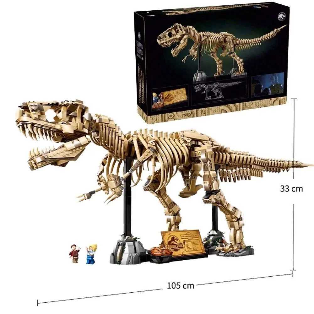 76968 Park Dinosaur World Building Blocks T-Rex Fossils Tyrannosaurus Rex Bricks Sets Boy Toys Children Christmas Gifts M250526