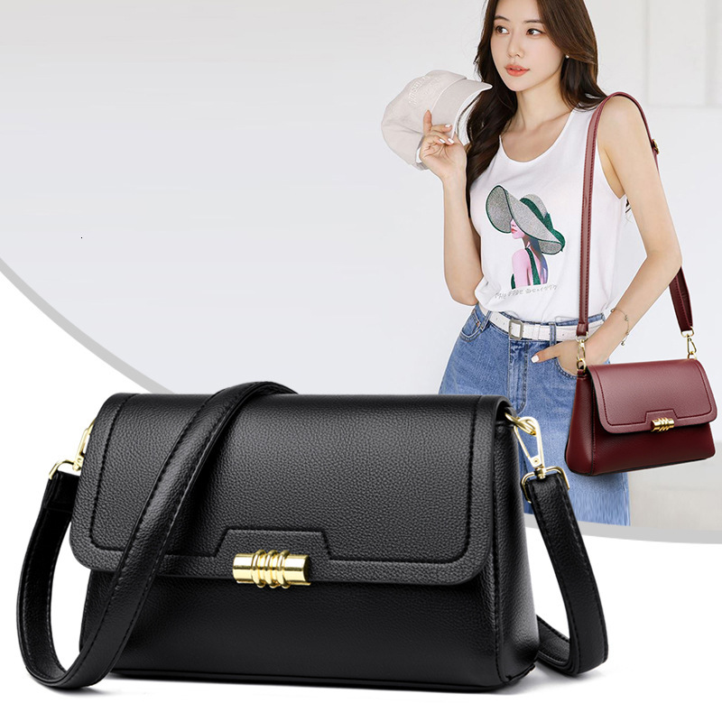 Free Shipping Designer Bag Fashion Trend Women's Handbag New Korean Version Small Square Bag Single Shoulder Crossbody Bag Versatile Shopping Bag