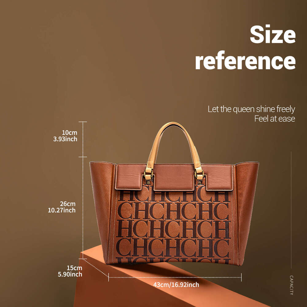Women's Bags Designer CHCH New Fashion Large Capacity Bag High-End Letter Design Women's Handbag