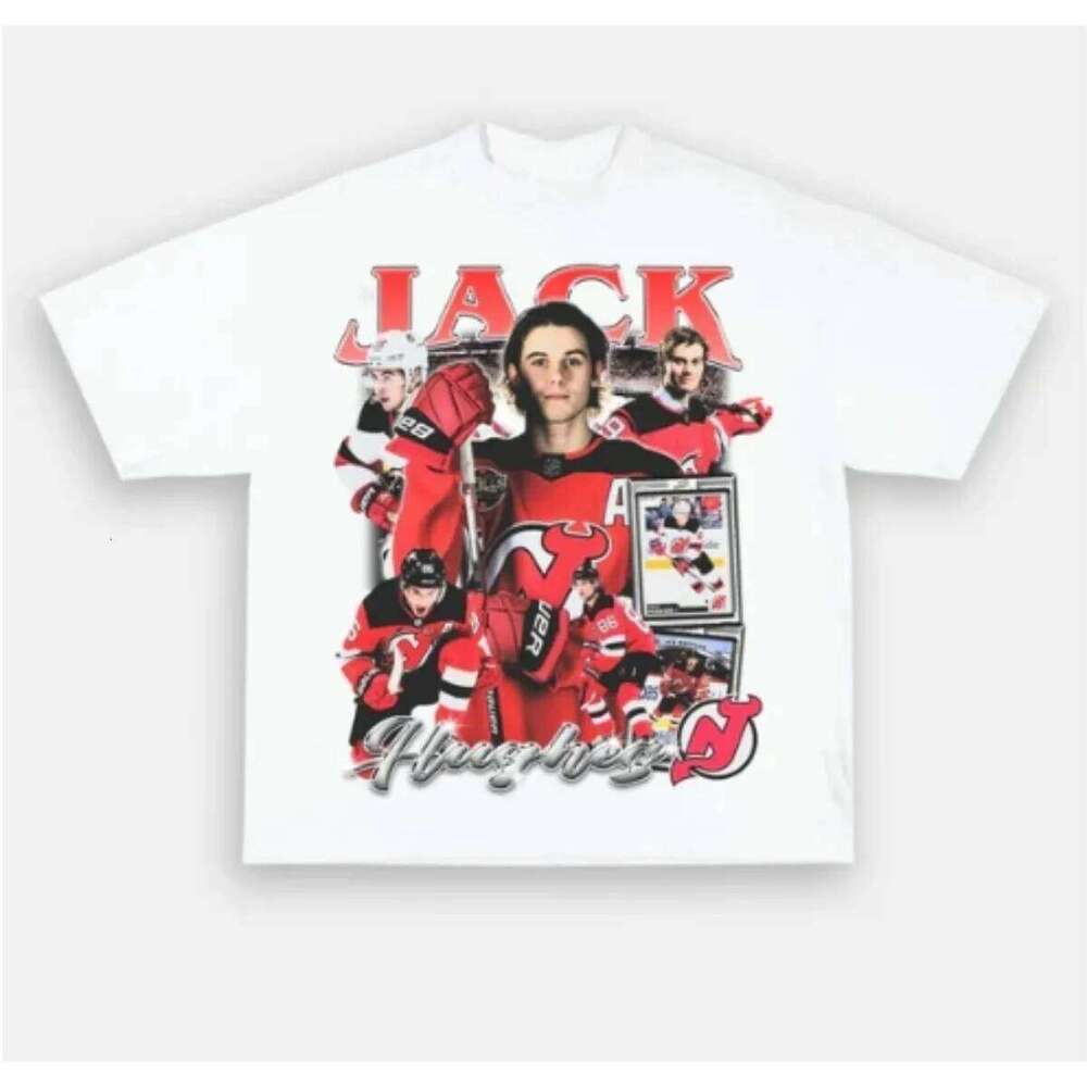 Men T shirts Cotton Jack Hughes Jersey Ice Hockey Shirt s Vintage Bootleg Devils Sweatshirts Fan for American Eras Tour